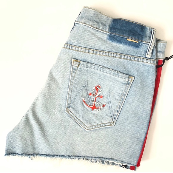 Mother Superior Easy Does It Stripe Shorts Size 29 - Picture 4 of 16